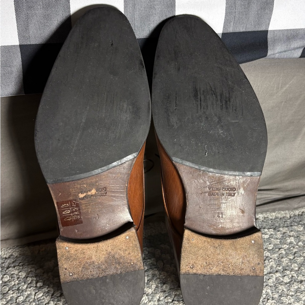 Elegant Brown Leather Oxfords Luca del Forte